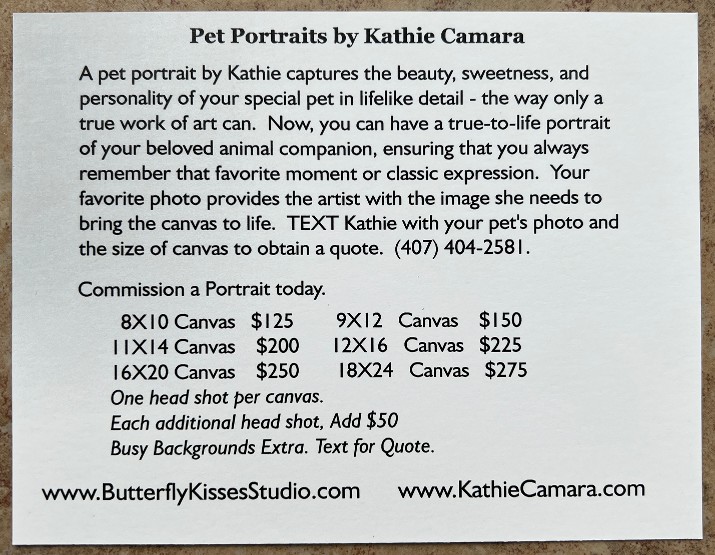 Pet Portraits, Acrylic, canvas, pets, dog, cat, best friend, Kathie Camara, Painting, Prices